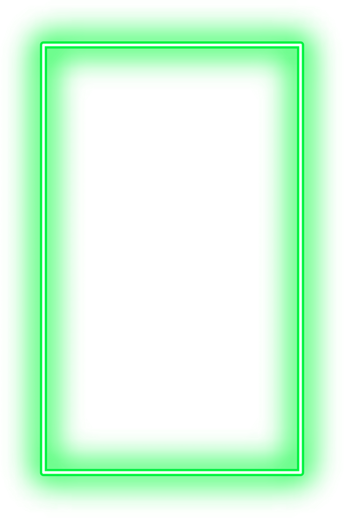 Green Rectangular Neon Light